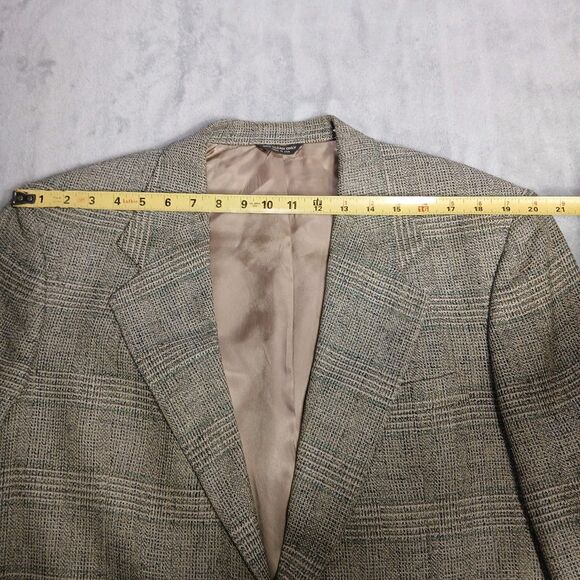 Bill Blass Mens Silk Blazer (Fits 44R) Classic USA Made Vintage 80s Sport Coat - Picture 10 of 11